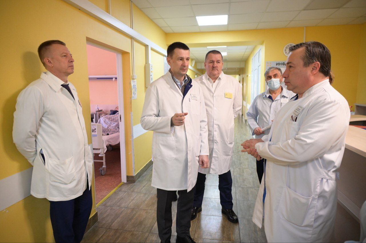 Министр здравоохранения Московской области принял участие в традиционной пятиминутке врачей Сергиево-Посадской больницы