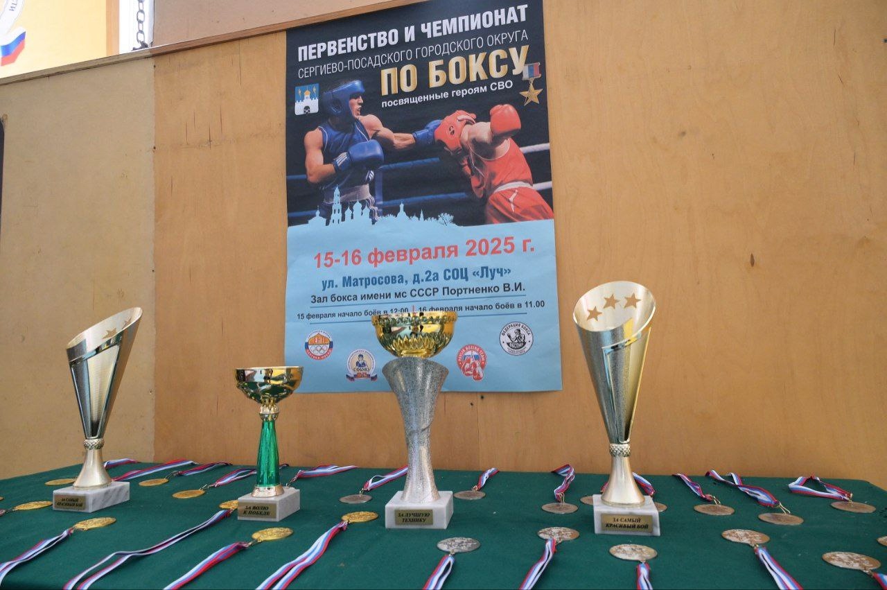 В СК «Луч» состоялось открытие восьмого чемпионата Сергиево-Посадского округа по боксу, посвящённого героям СВО